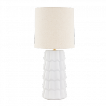 Mitzi by Hudson Valley Lighting HL712201-AGB/CTW - 1 Light Table Lamp