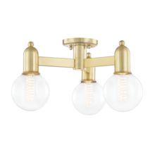 Mitzi by Hudson Valley Lighting H419603-AGB - Bryce Semi Flush