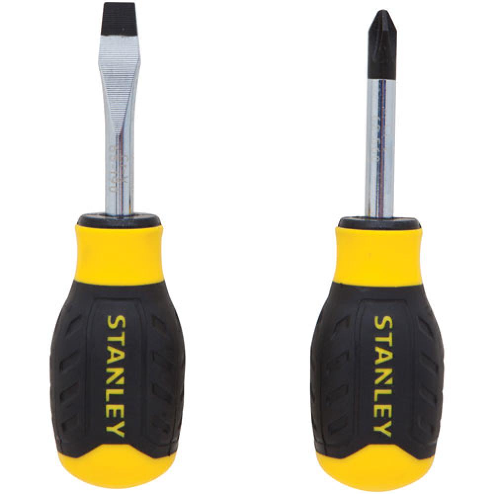 2 Pc. Control-Grip(TM) Stubby Screwdriver Set