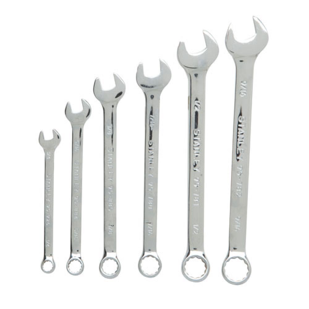 6 pc Combination Wrench SAE Set