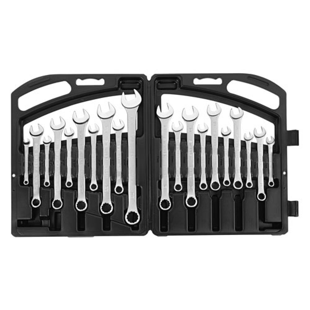 20 Piece Satin Finish Combination Wrench Set