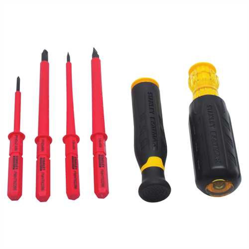 InsulatedÂ Vinyl Grip Screwdriver Set