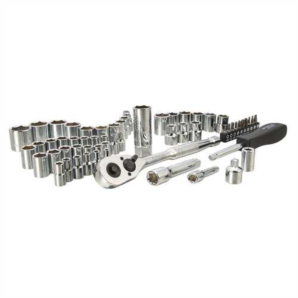 60 pc 1/4 in & 3/8 in Drive Mechanicâ€™s Tool Set