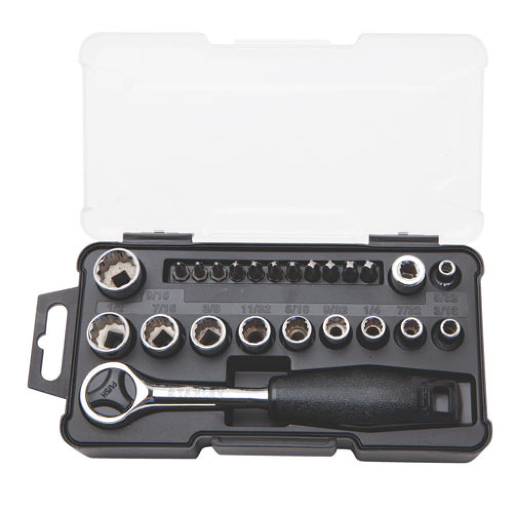 24 pc 1/4&#34; SAE Mechanics Tool Set