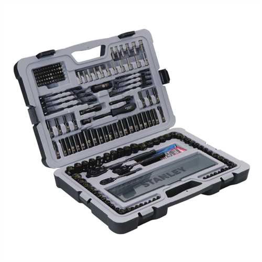 201 pc Black Chrome Mechanics Tool Set