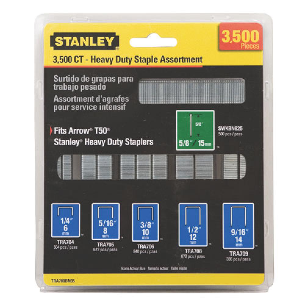 3,500 pc Heavy Duty Staple and Brand Assortments