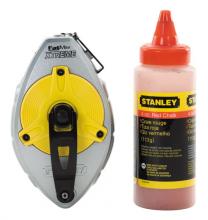 Stanley 47-483 - 100' FATMAX(R) Xtreme(TM) Chalk Box 2 Piece Set with 4 oz. Bottle of  Stanley(R) Red Chalk