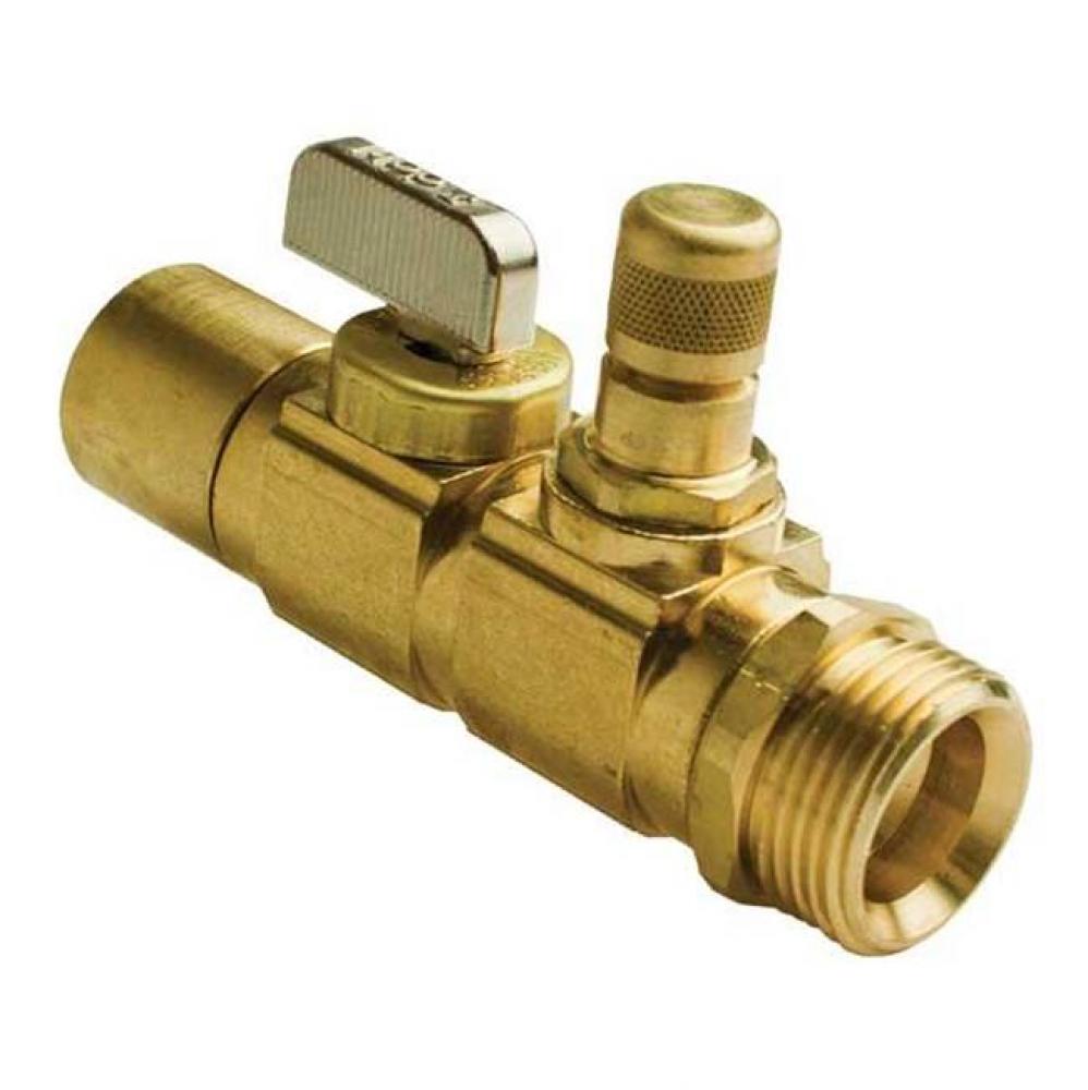 Ball And Balancing Valve, R25 Thread X 3/4&apos;&apos; Copper Adapter