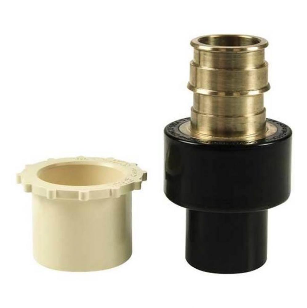 Propex Lf Brass X Cpvc Spigot Adapter Kit, 1 1/4&apos;&apos; Pex X 1 1/4&apos;&apos; Cpvc (Ips Or