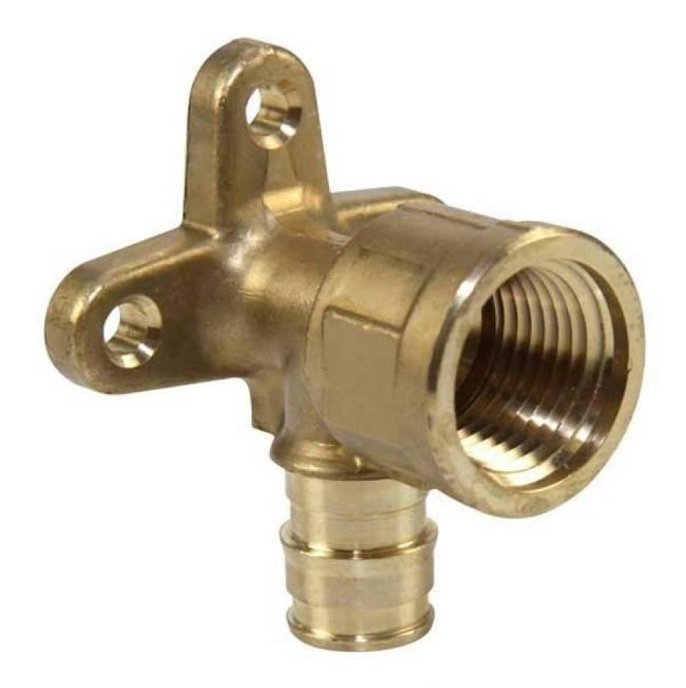 Propex Lf Brass Drop Ear Elbow, 1&apos;&apos; Pex X 1&apos;&apos; Fip