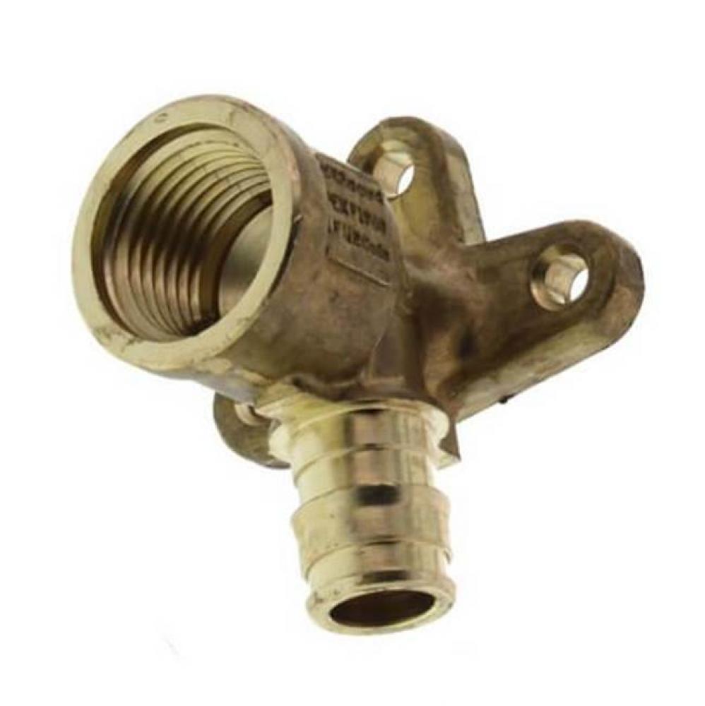 Propex Lf Brass Drop Ear Elbow, 1/2&apos;&apos; Pex X 1/2&apos;&apos; Fip