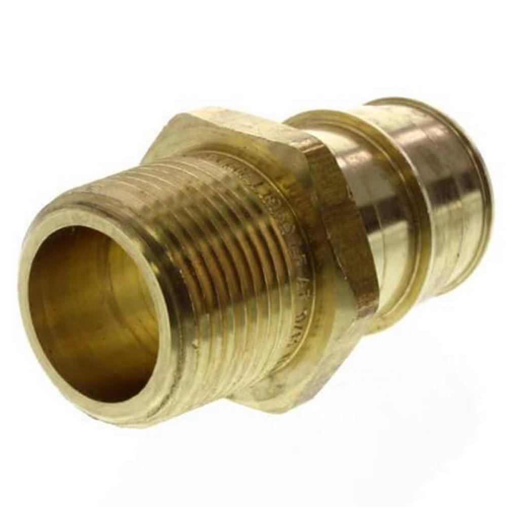 Propex Lf Brass Male Threaded Adapter, 1&apos;&apos; Pex X 3/4&apos;&apos; Npt