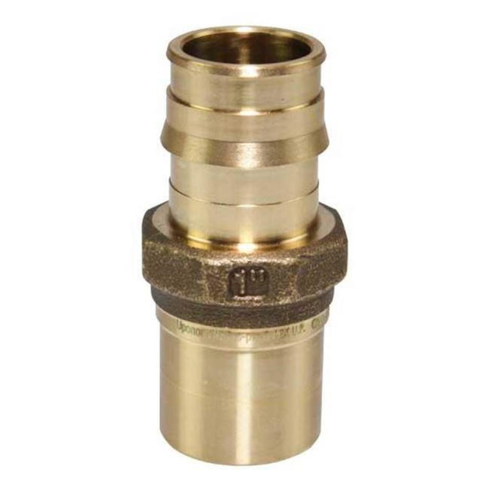 Propex Lf Brass Copper Press Fitting Adapter, 1&apos;&apos; Pex X 1&apos;&apos; Copper