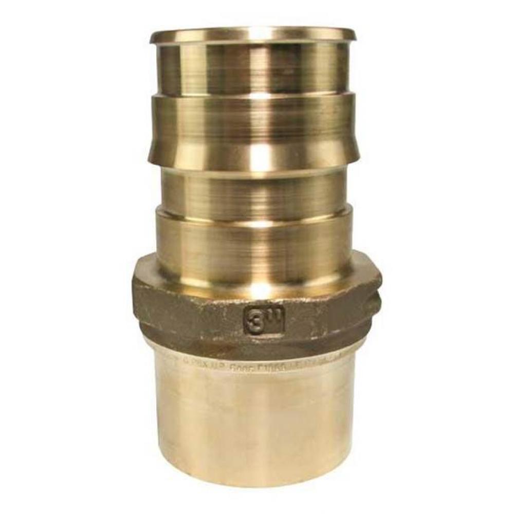 Propex Lf Brass Copper Press Fitting Adapter, 3&apos;&apos; Pex X 3&apos;&apos; Copper