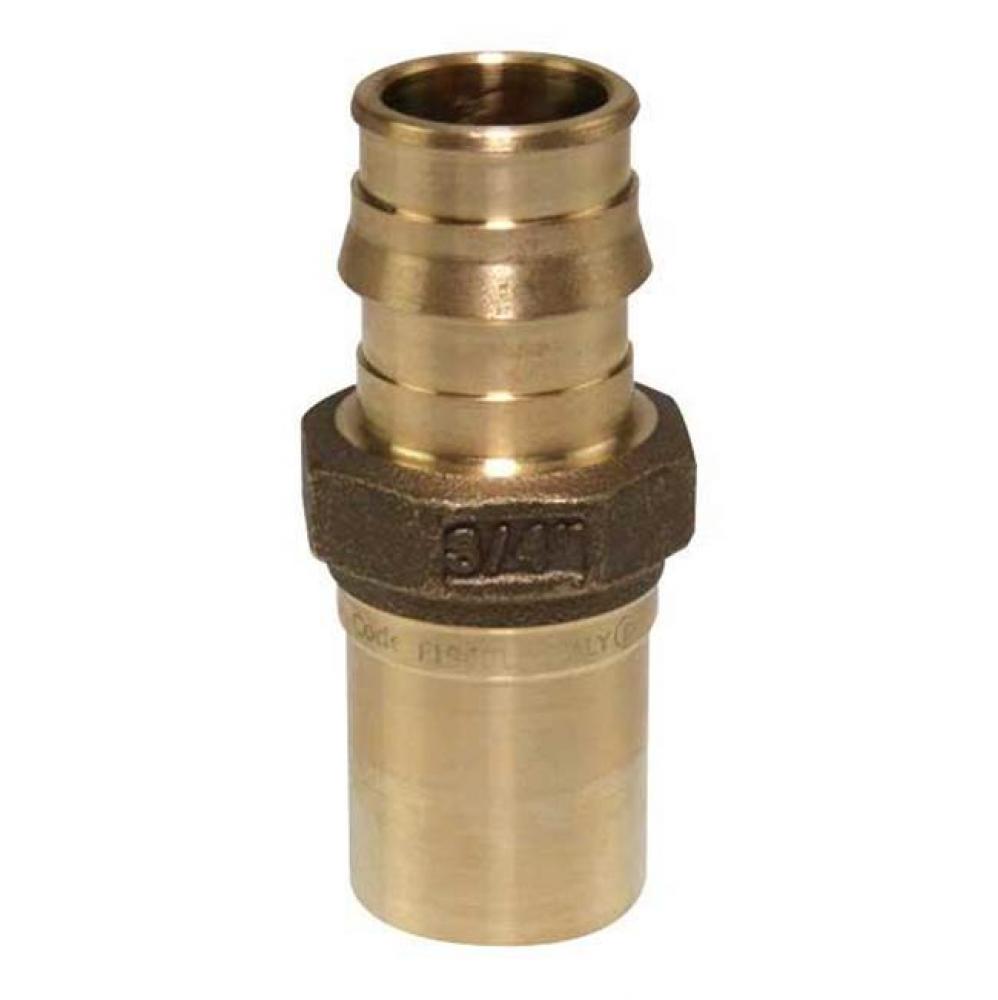 Propex Lf Brass Copper Press Fitting Adapter, 3/4&apos;&apos; Pex X 3/4&apos;&apos; Copper