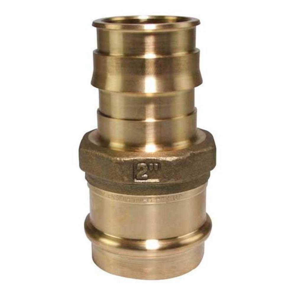 Propex Lf Brass Copper Press Adapter, 2&apos;&apos; Pex X 2&apos;&apos; Copper