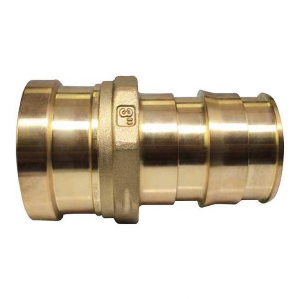 Propex Lf Brass Copper Press Adapter, 3&apos;&apos; Pex X 3&apos;&apos; Copper