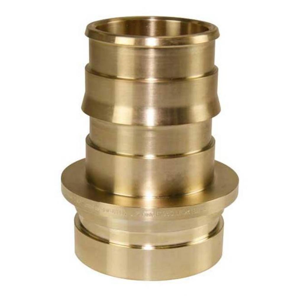 Propex Lf Groove Fitting Adapter, 2 1/2&apos;&apos; Pex Lf Brass X 2 1/2&apos;&apos; Cts Groove