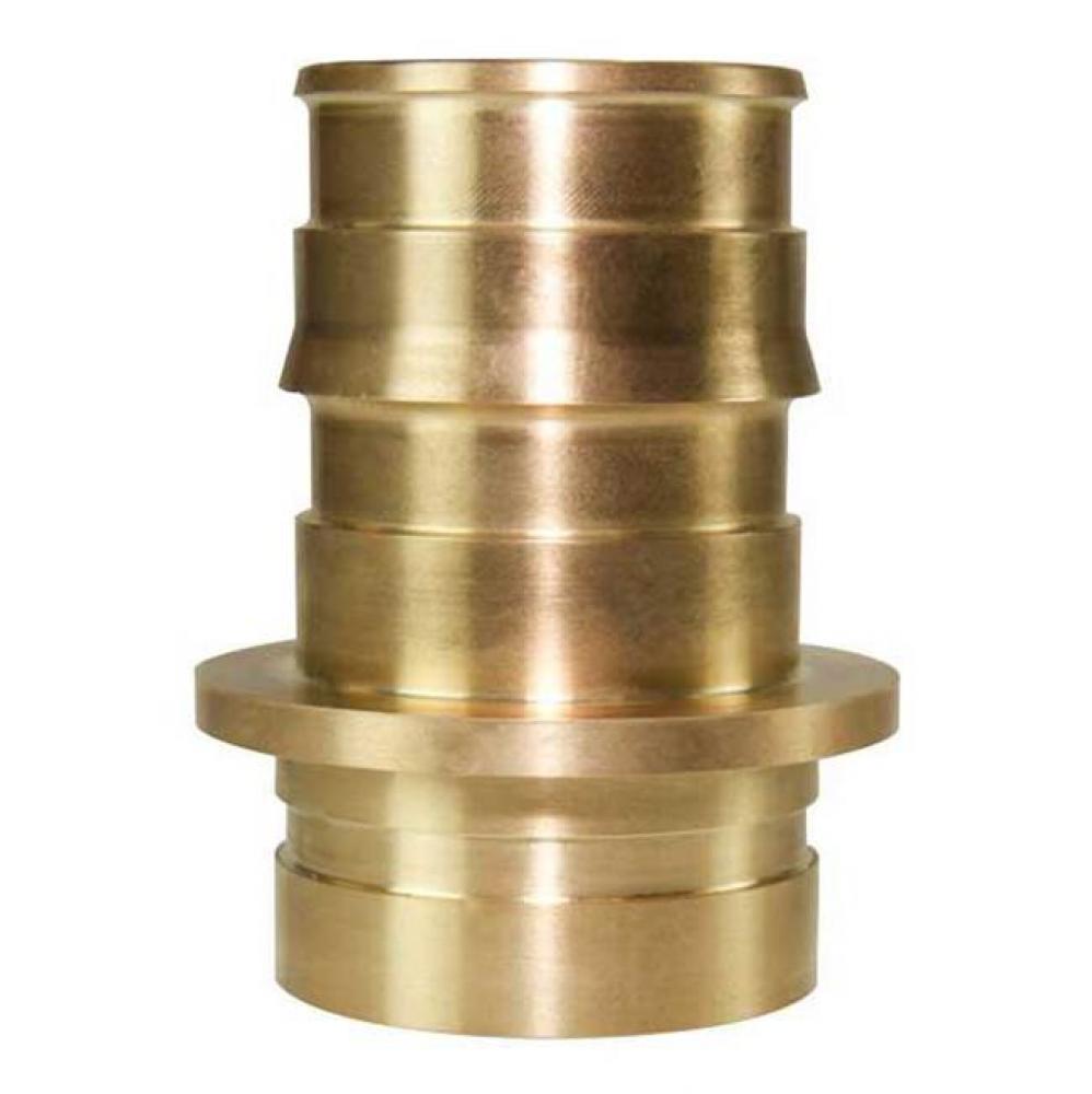 Propex Lf Groove Fitting Adapter, 2&apos;&apos; Pex Lf Brass X 2&apos;&apos; Ips Groove