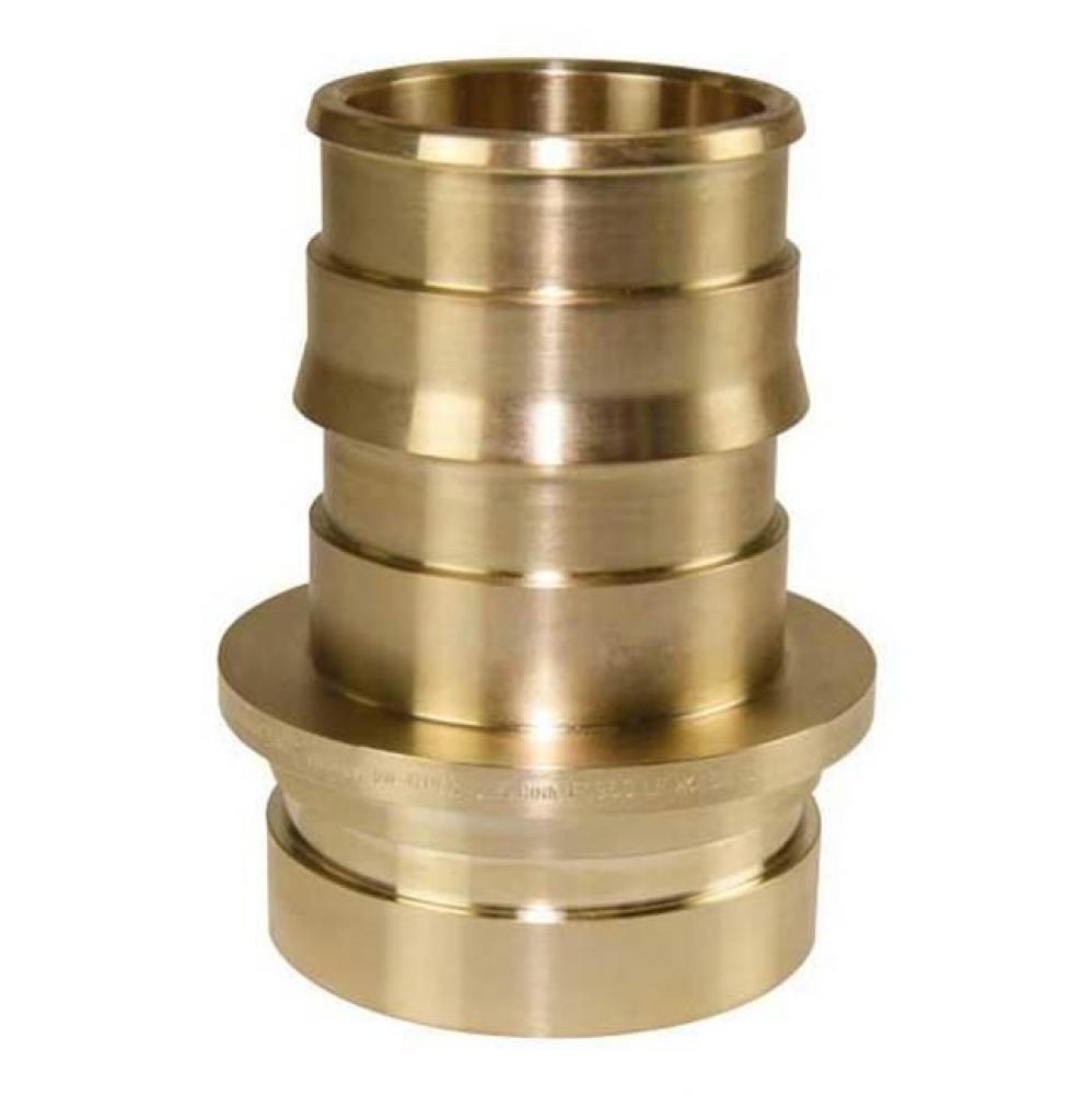 Propex Lf Groove Fitting Adapter, 2 1/2&apos;&apos; Pex Lf Brass X 2 1/2&apos;&apos; Ips Groove