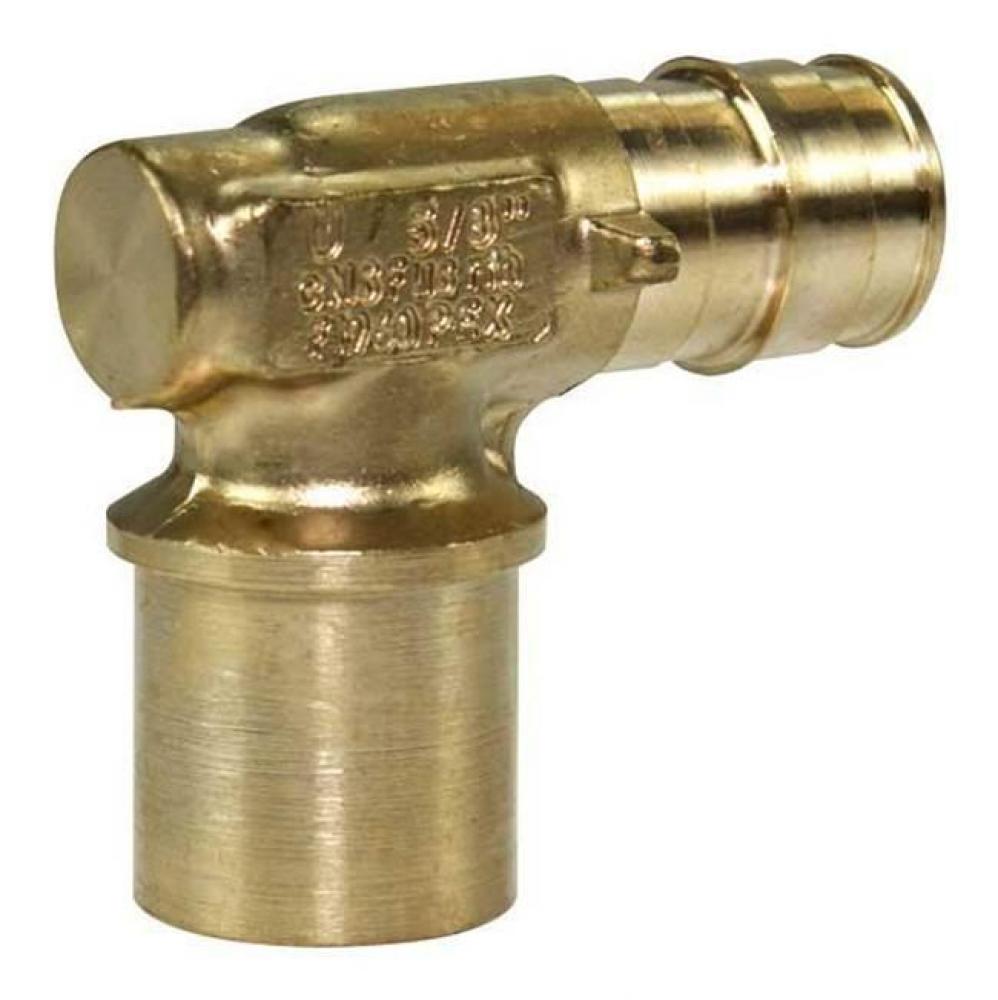 Propex Baseboard Elbow, 1/2&apos;&apos; Pex X 3/4&apos;&apos; Copper Fitting Adapter