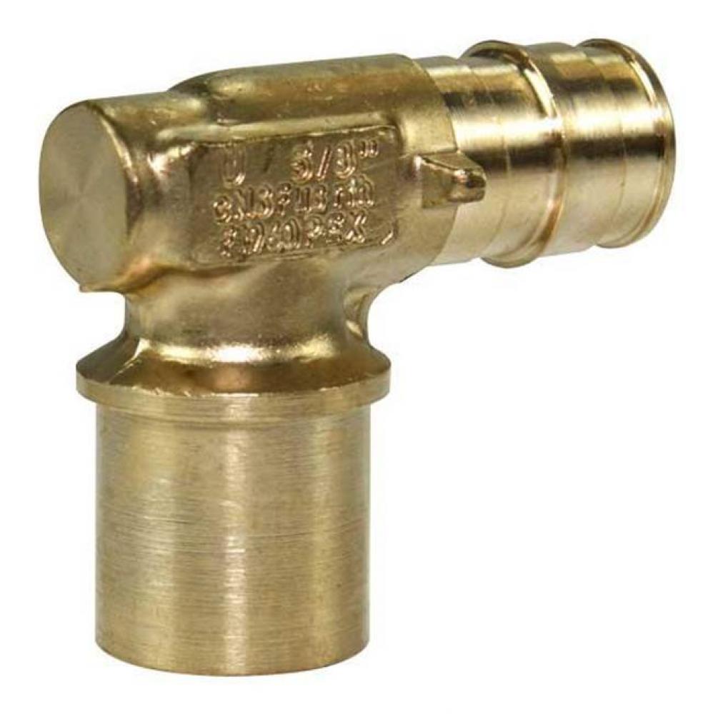 Propex Baseboard Elbow, 5/8&apos;&apos; Pex X 3/4&apos;&apos; Copper Fitting Adapter