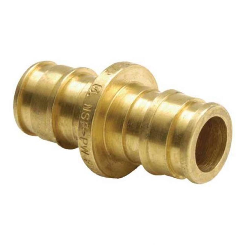 Propex Brass Coupling, 5/8&apos;&apos; Pex X 5/8&apos;&apos; Pex