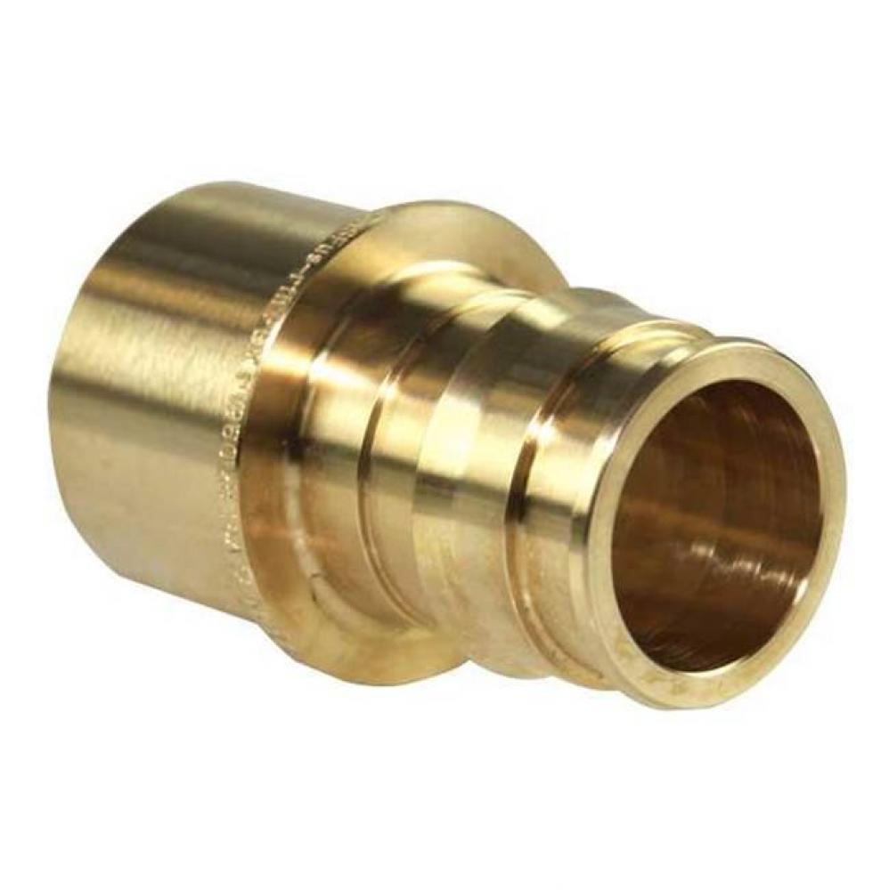 Propex Brass Fitting Adapter, 1 1/4&apos;&apos; Pex X 1 1/4&apos;&apos; Copper