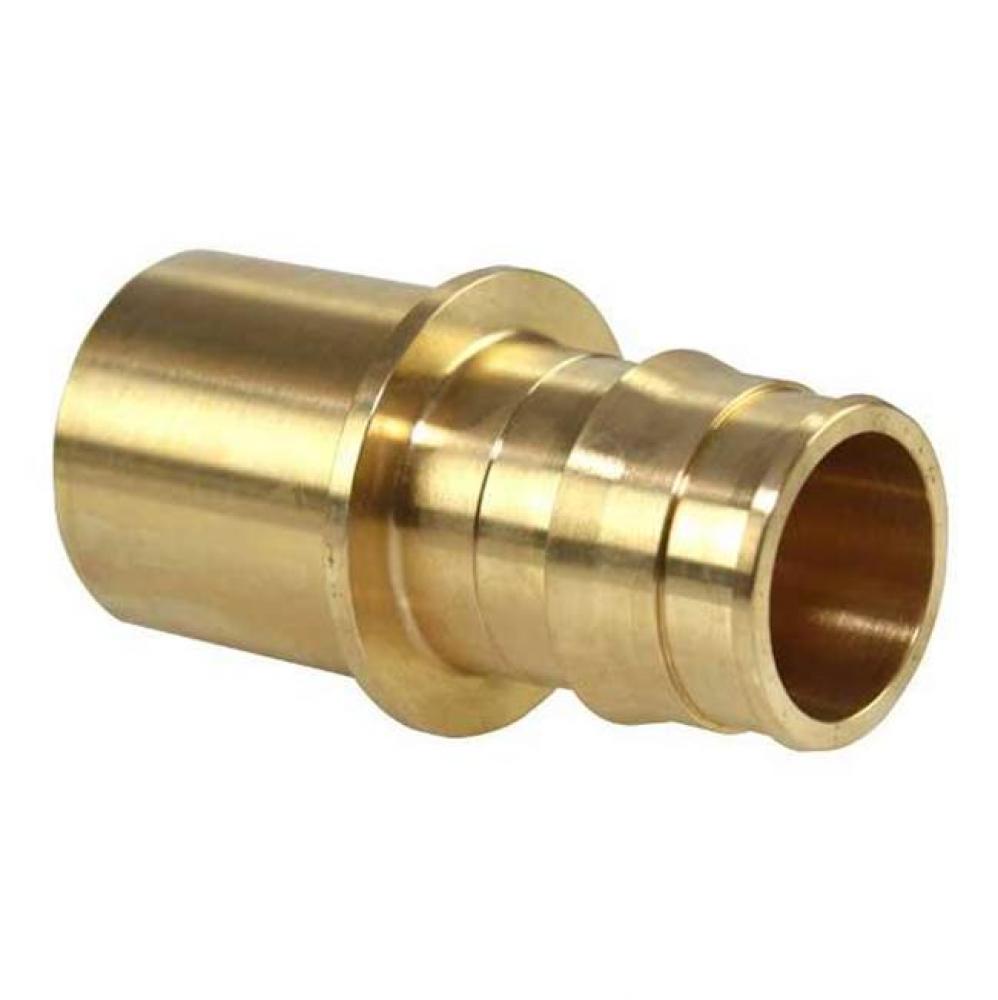 Propex Brass Fitting Adapter, 1 1/2&apos;&apos; Pex X 1 1/2&apos;&apos; Copper