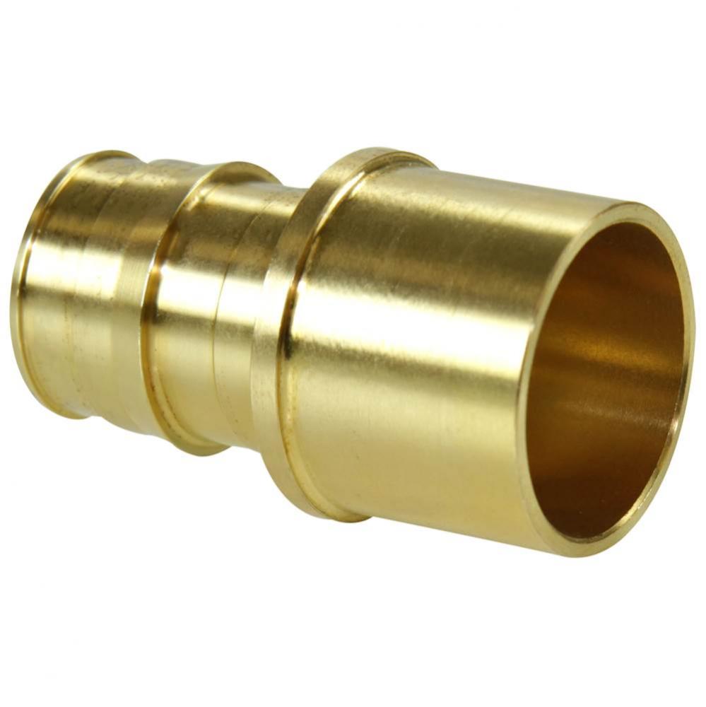 Propex Brass Sweat Adapter, 1&apos;&apos; Pex X 1&apos;&apos; Copper