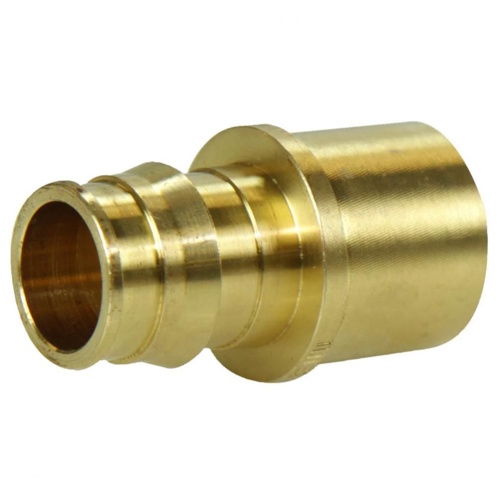 Propex Brass Sweat Adapter, 3/4&apos;&apos; Pex X 3/4&apos;&apos; Copper