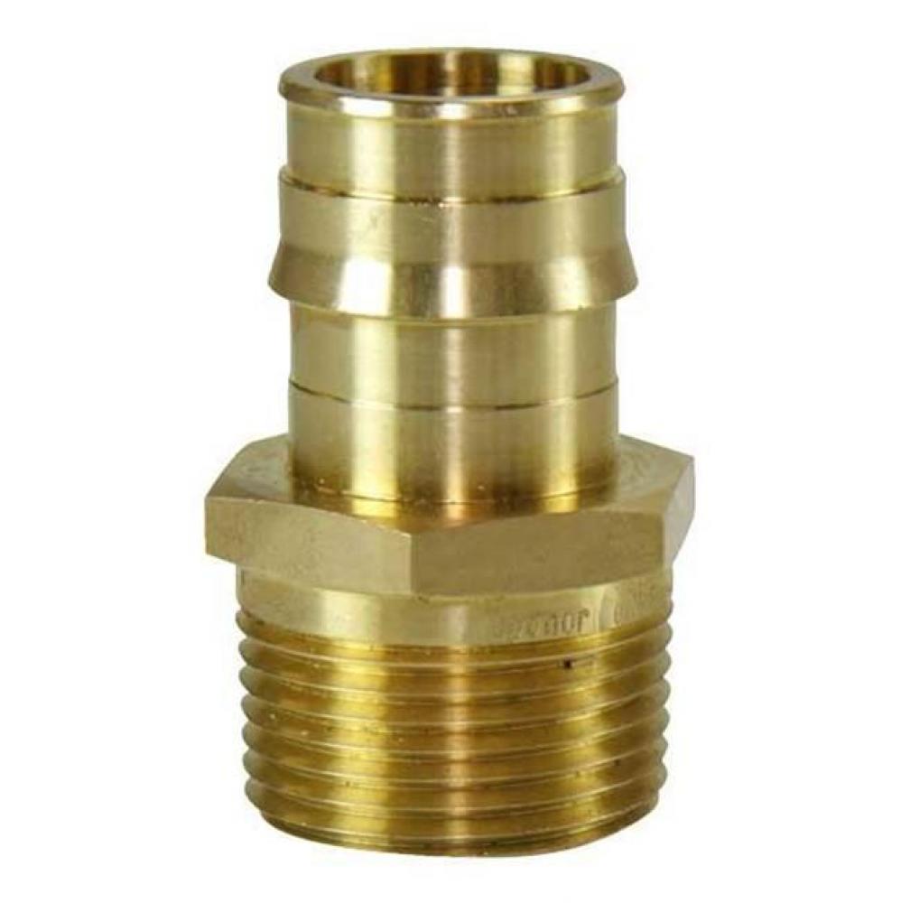 Propex Brass Male Threaded Adapter, 1&apos;&apos; Pex X 1&apos;&apos; Npt