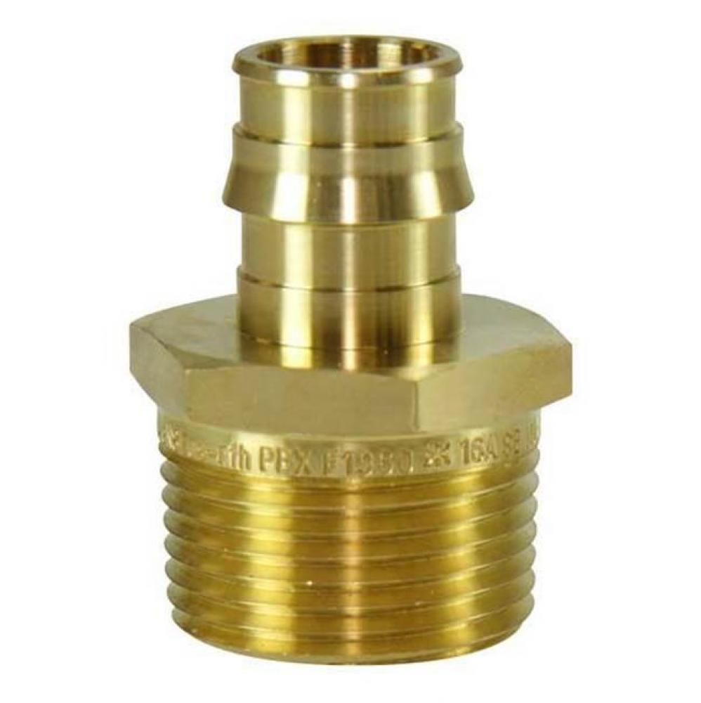 Propex Brass Male Threaded Adapter, 3/4&apos;&apos; Pex X 1&apos;&apos; Npt