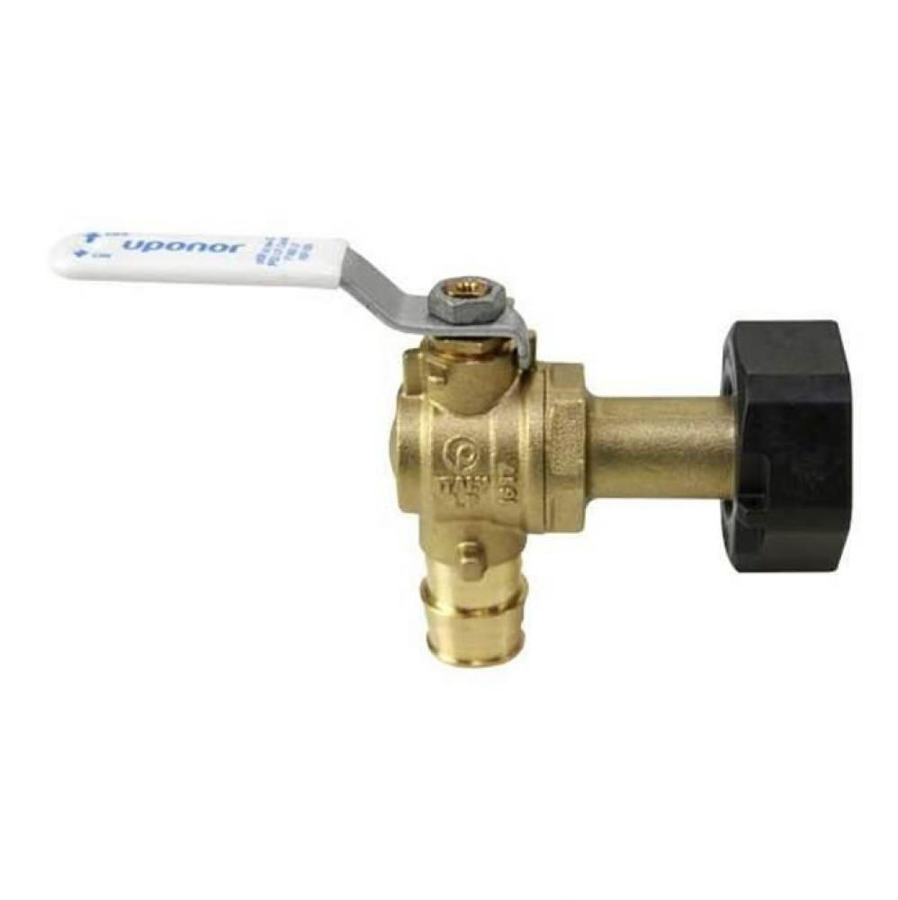 Propex Lf Brass Elbow Water Meter Valve, 3/4&apos;&apos; Pex X 1&apos;&apos; Npsm