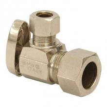 Uponor LF4410500 - Lf Brass Compression Angle Stop Valve For 1/2'' Pex