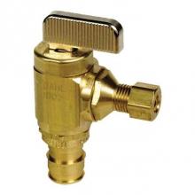 Uponor LF4785025 - Propex Lf Brass Ice Maker Valve, 1/2'' Pex X 1/4'' O.D. (Angle)