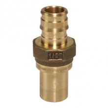 Uponor LFP4505050 - Propex Lf Brass Copper Press Fitting Adapter, 1/2'' Pex X 1/2'' Copper