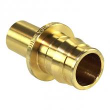 Uponor Q5507550 - Propex Brass Fitting Adapter, 3/4'' Pex X 1/2'' Copper