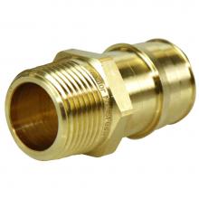 Uponor Q5521075 - Propex Brass Male Threaded Adapter, 1'' Pex X 3/4'' Npt