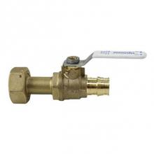 Uponor WS4820750 - Propex Lf Brass Straight Water Meter Valve, 3/4'' Pex X 1'' Npsm