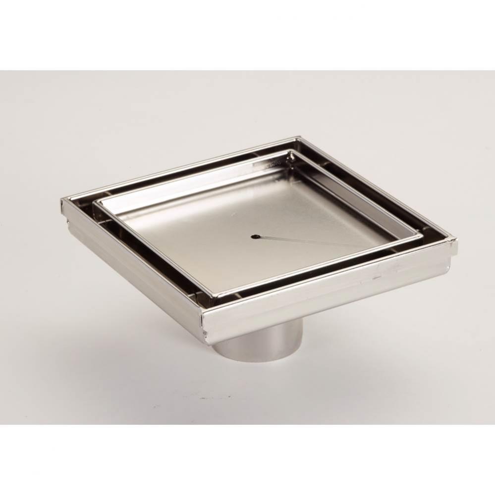6&apos;&apos; SS Tile Insert Point Drain &amp; Body - Polished Stainless