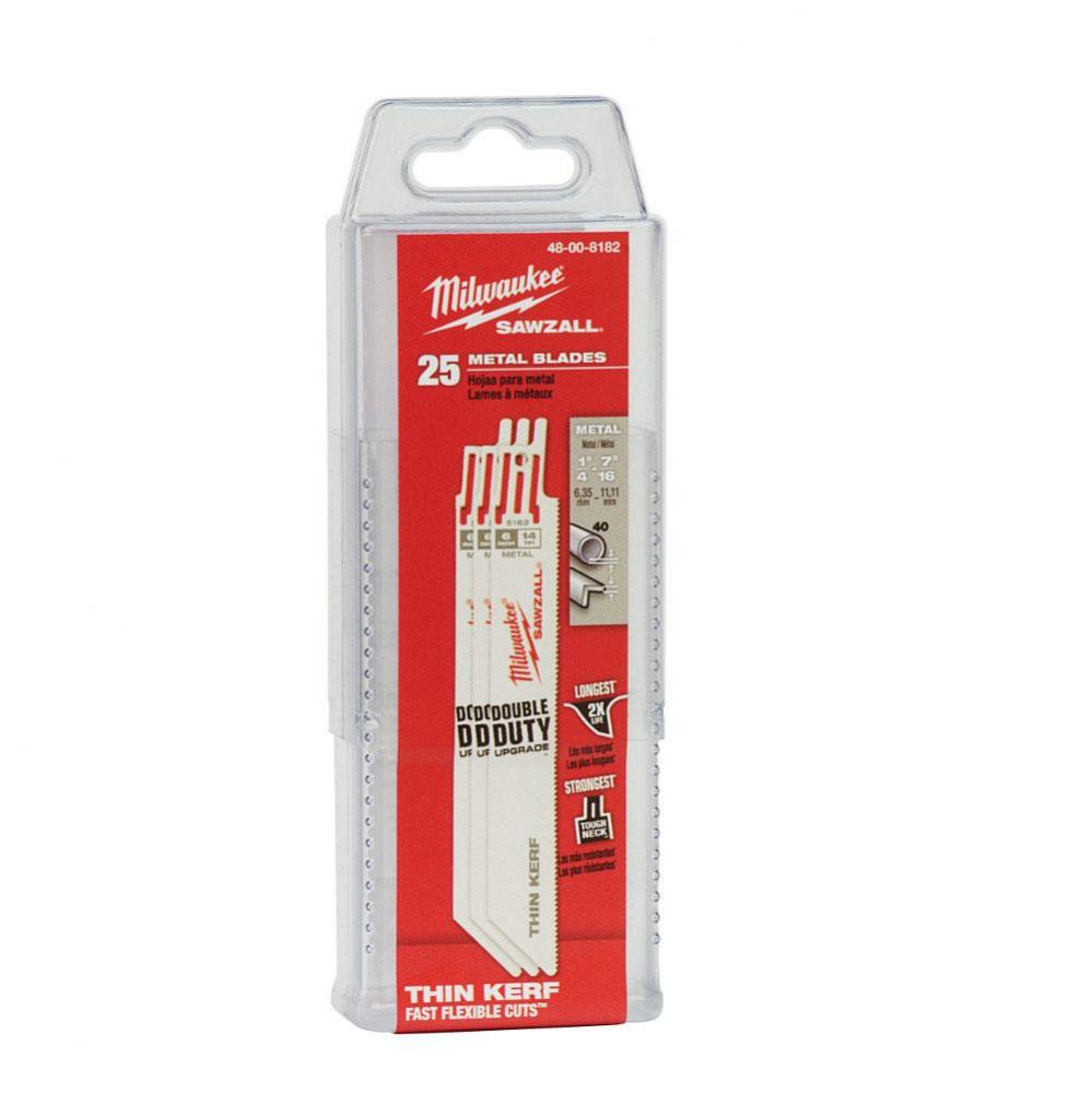 Sawzall Bl 14T 6Lg Metal Thin Kerf 25Pk