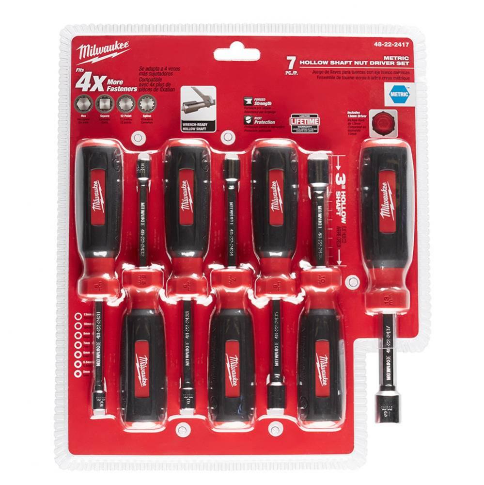 7 Pc Metric Nut Driver Set