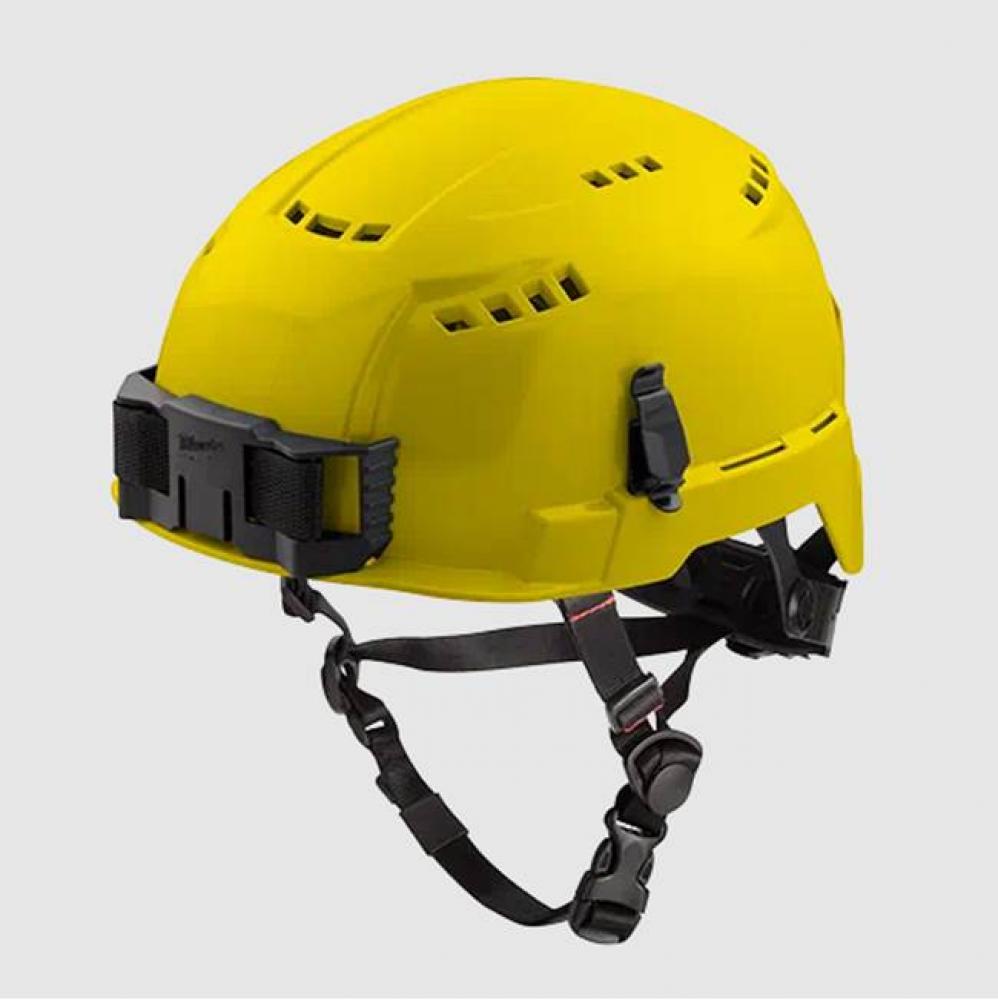 Yellow Vented Helmet With Bolt - Class C