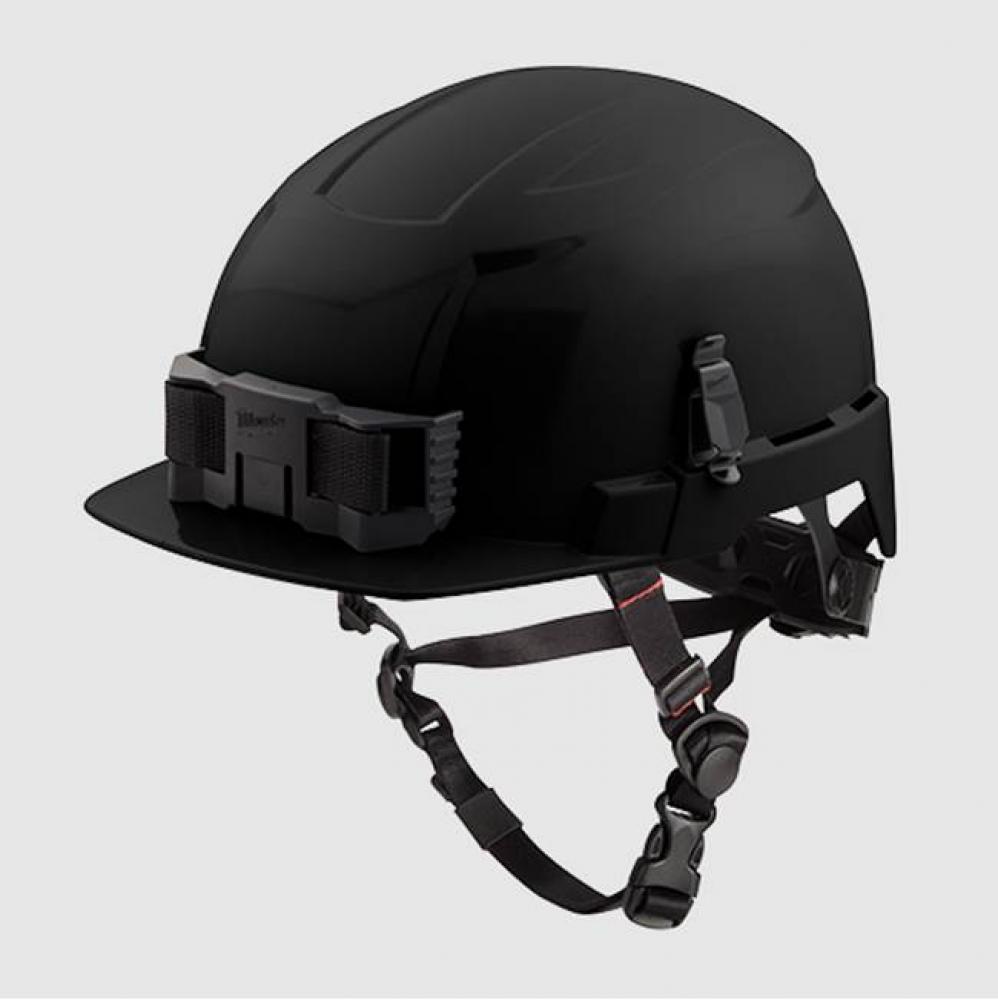 Black Front Brim Helmet With Bolt - Class E