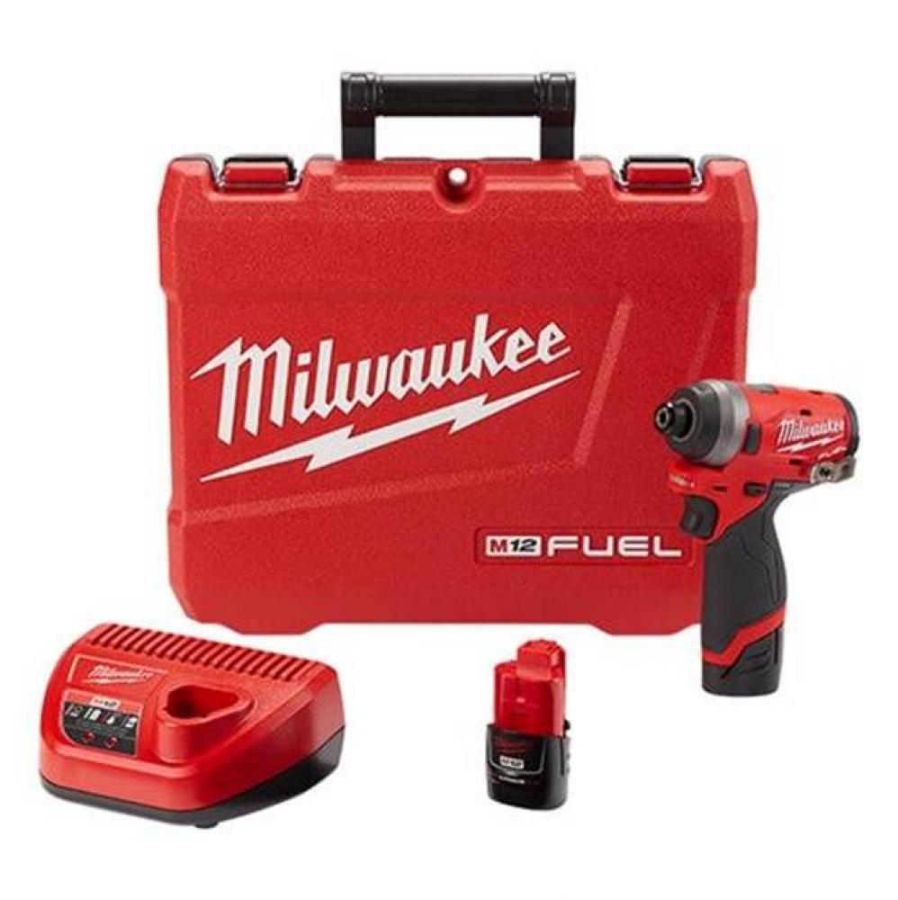 M12 Fuel 1/4&apos;&apos; Hex Impact Driver Kit