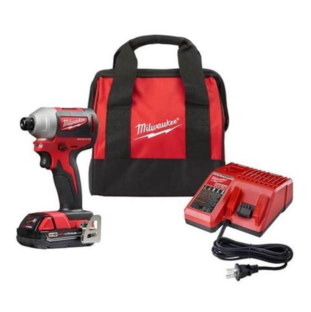 M18 1/4&apos;&apos; Hex Compact Brushless Impact Driver Promo Kit