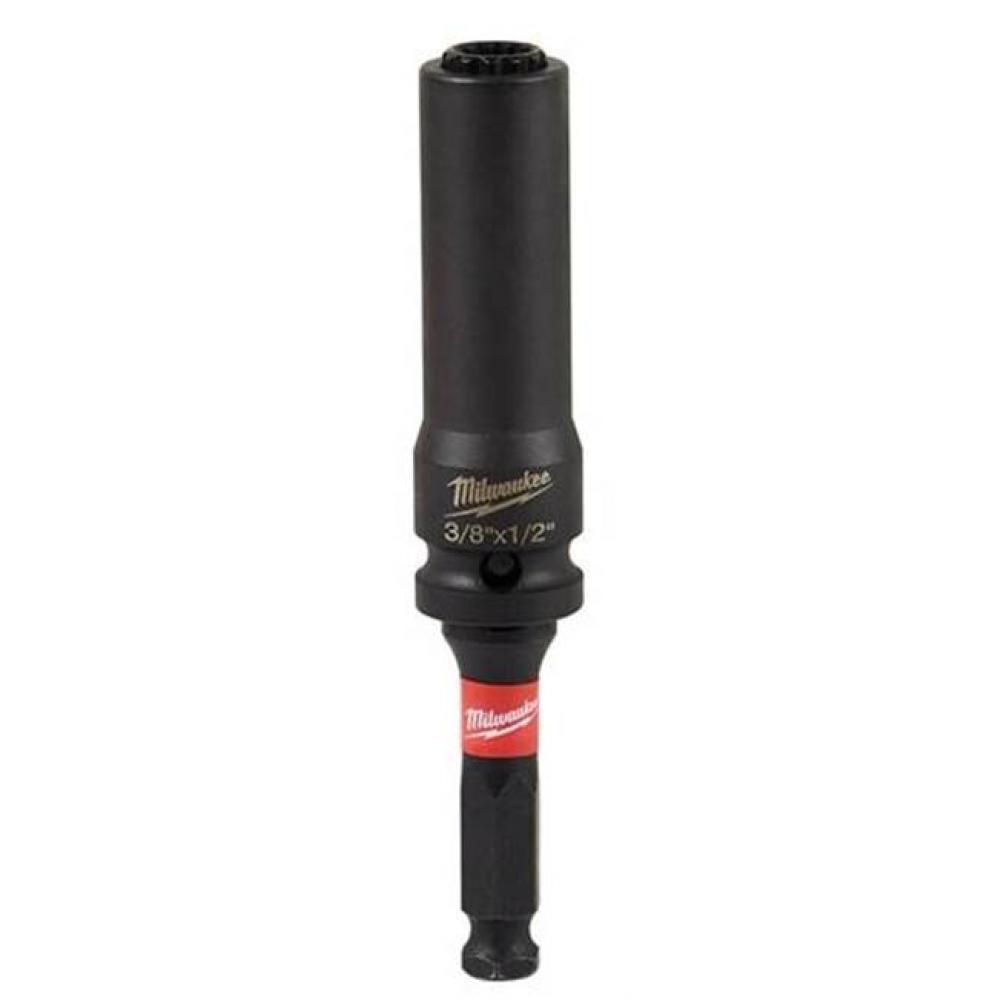 Shockwave Lineman 12Pt 3/8&apos;&apos; And 1/2&apos;&apos; 2-In-1 Socket