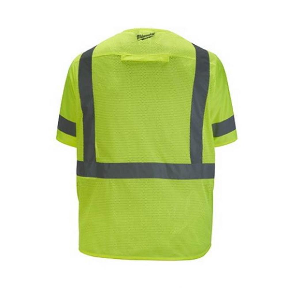 Class 3 High Visibility Yellow Safety Vest - 2Xl/3Xl