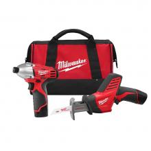 Milwaukee Tool 2491-22 - M12 Combo 1/4'' Impact/Hackzall Kit